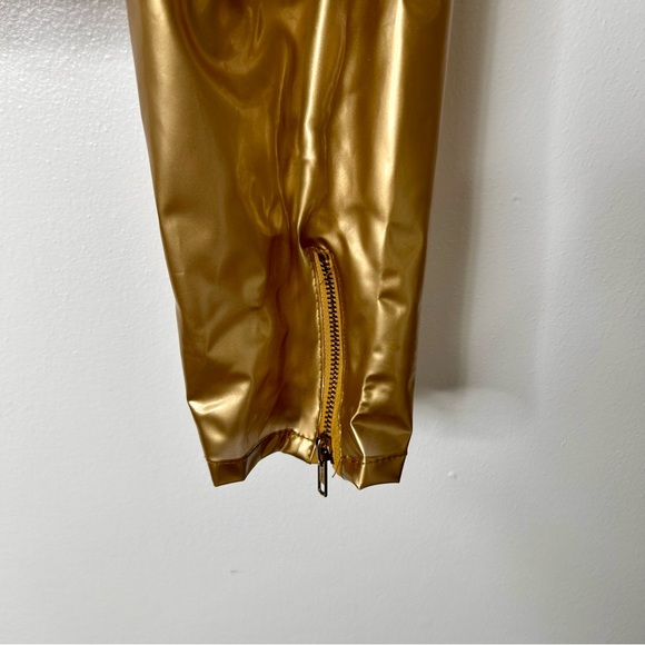 Vintage contempo casuals gold vinyl jacket - Picture 4 of 5